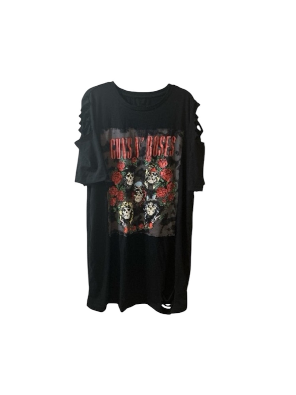 One of a kind Upcycled Guns N' Roses Graphic Tee Dress